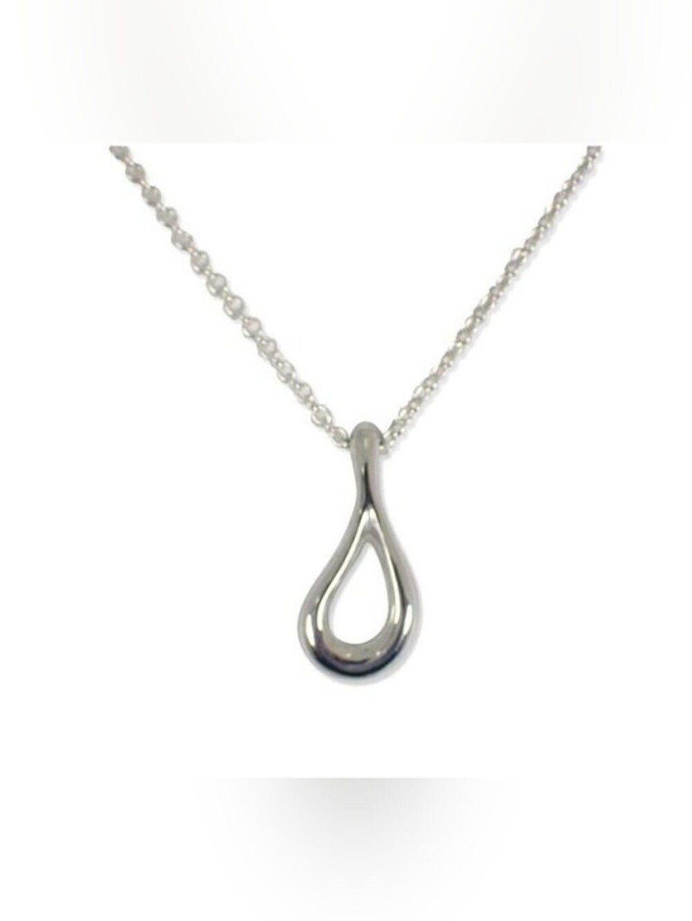 Tiffany & Co Sterling Silver Teardrop Pendant Necklace - Women's Jewelry